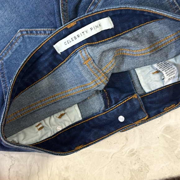 Celebrity Pink Jean blue Shorts Juniors 1/25 waist 15 - Picture 6 of 8